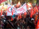 La manifestation du 28 octobre avec le cortège CFDT