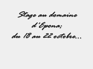 stage au domaine d'Epona