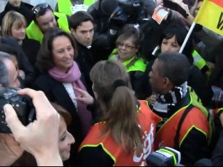 Ségolène Royal rencontre une délégation de la CGT