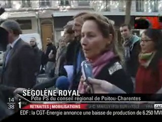 Ségolène Royal - Manifestation Lyon  28 octobre 2010