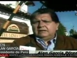 Alan García ofrece condolencias a Argentina