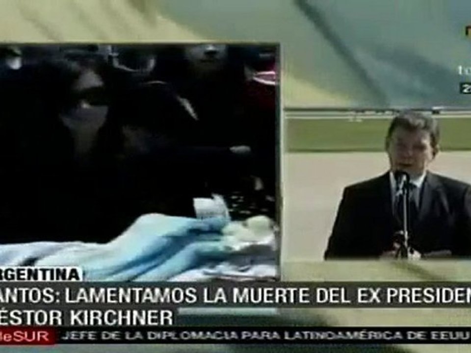 Juan Manuel Santos ofreció condolencias a su llegada a Argentina