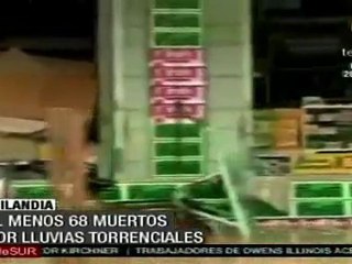 Al menos 68 muertos en Tailandia por lluvias torrenciales