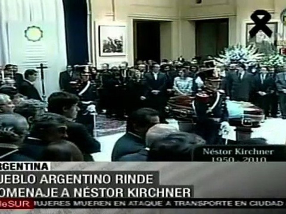 Inicia oficio religioso en la Casa Rosada en honor a Néstor Kirchner