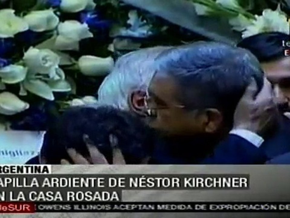 Capilla ardiente de de Néstor Kirchner en la Casa Rosada