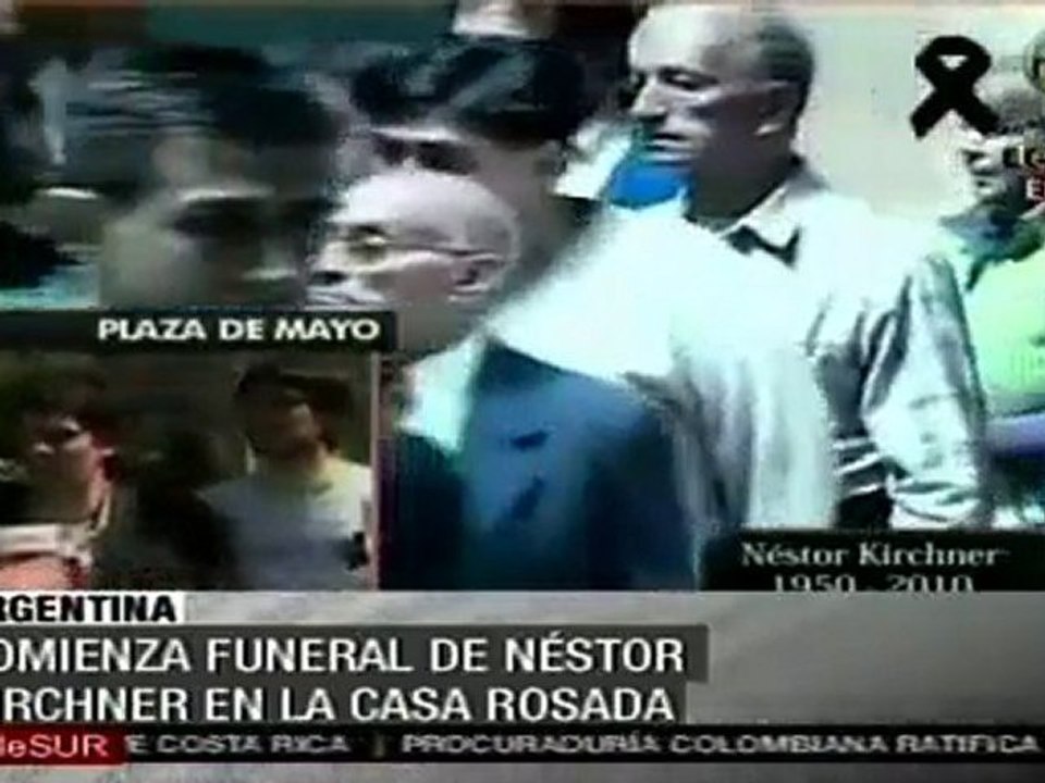 Pueblo argentino despide a Kirchner en la Casa Rosada