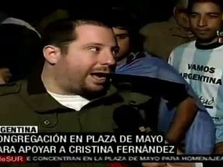 Pueblo argentino demuestra su cariño y apoyo a la presidenta Cristina Fernández