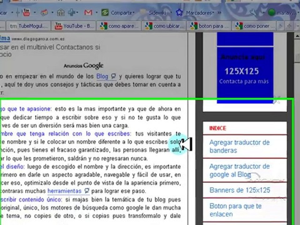 Tutorial como armar un blog para que tenga exito