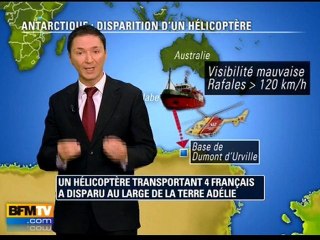 Un hélicoptère français disparaît en Antarctique