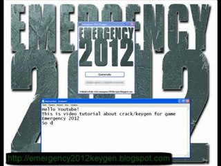 Emergency 2012 Crack keygen, keys codes