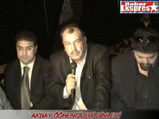 AKBAY ÖĞRENCİLERİN SORUNLARINI DİNLEDİ