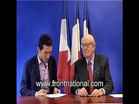 NON A L'ISLAMISME - PROCES AFFICHE FRONT NATIONAL