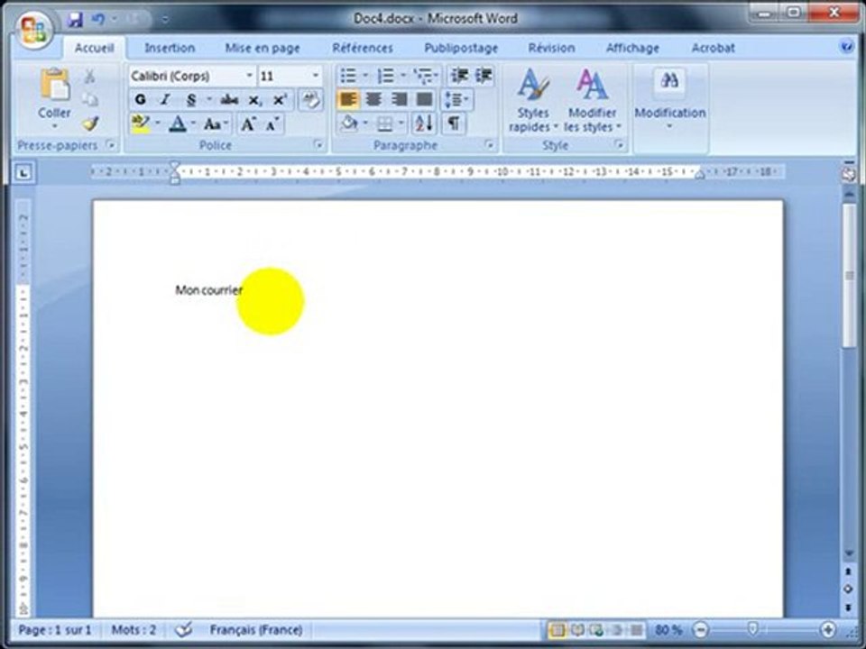 enregistrer un document - Word 2007