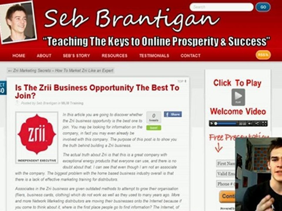 "Zrii Business Opportunity - Best MLM To Join?"
