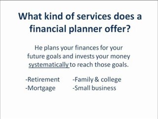 What Services does a Financial Planner Offers