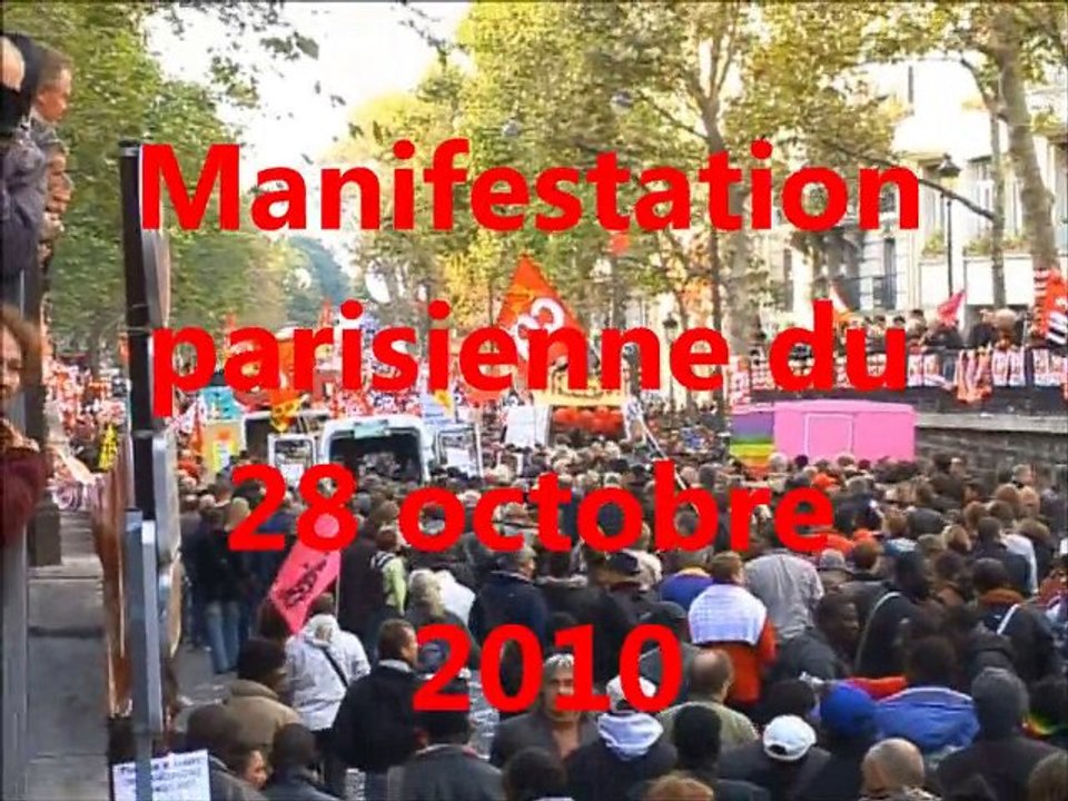 Manifestation parisienne du 28 octobre 2010