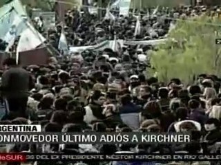 Conmovedor último adios a Kirchner, en Argentina