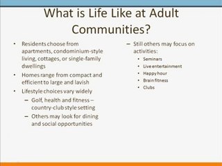 Adult Communities