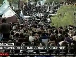 Conmovedor último adios a Kirchner, en Argentina