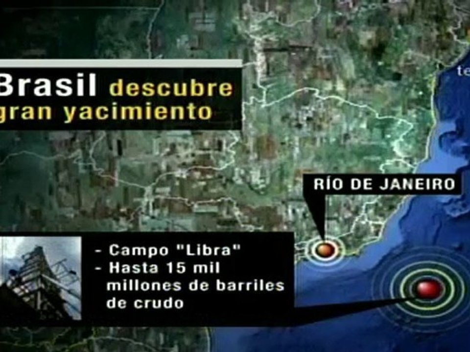 Descubren gran yacimiento de hidrocarburos en Brasil