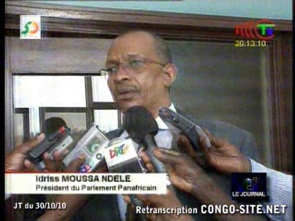 Justin Koumba reçoit le président du Parlement panafricain