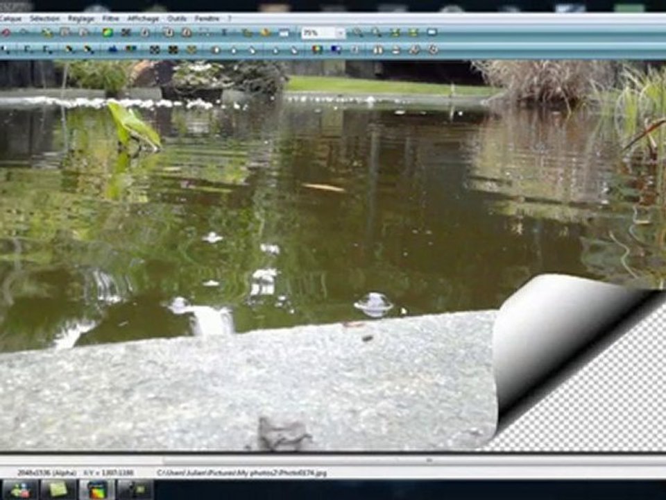Corner une image