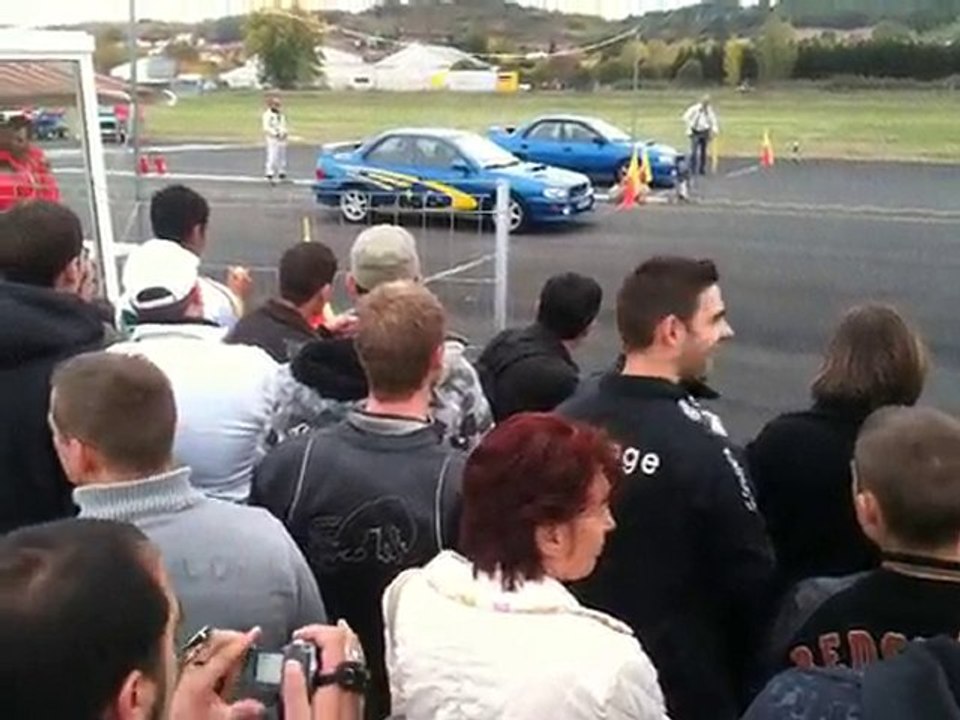Subaru GT Turbo + Combi Volkswagen Run au Rss d'Albi