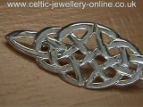 Sterling silver celtic brooch DWA275