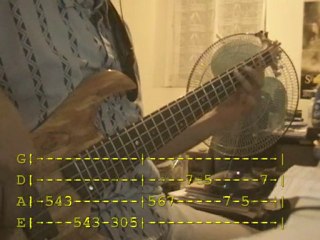 Yoshiyuki Taira's solo from BECK 9 (bass cover+tab)