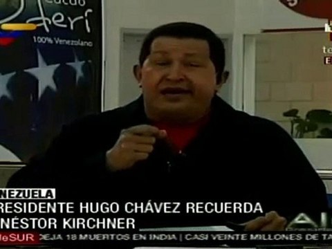 Hugo Chávez recuerda a ex presidente Néstor Kirchner