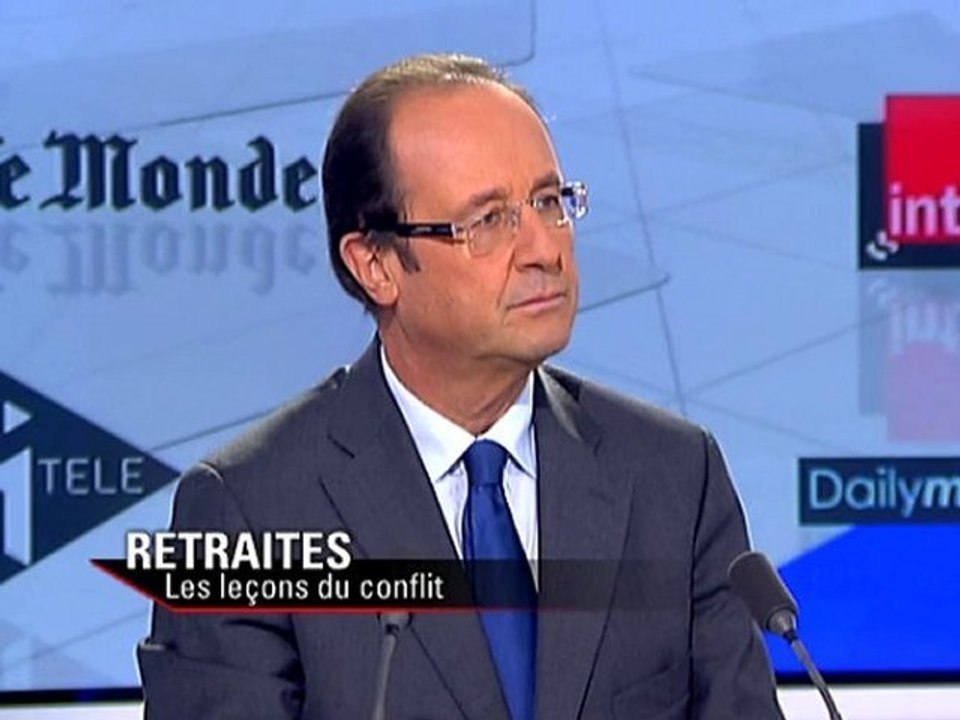 François Hollande - Dimanche soir politique - 31/10/2010