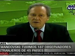 Cifra récord de observadores extranjeros en comicios brasil