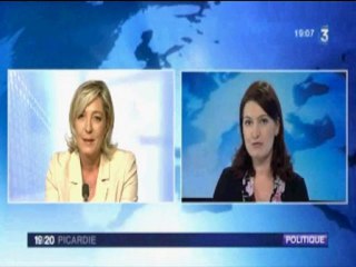 Marine Le Pen en Picardie 29 octobre 2010