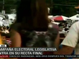 Campaña electoral legislativa entra a su recta final