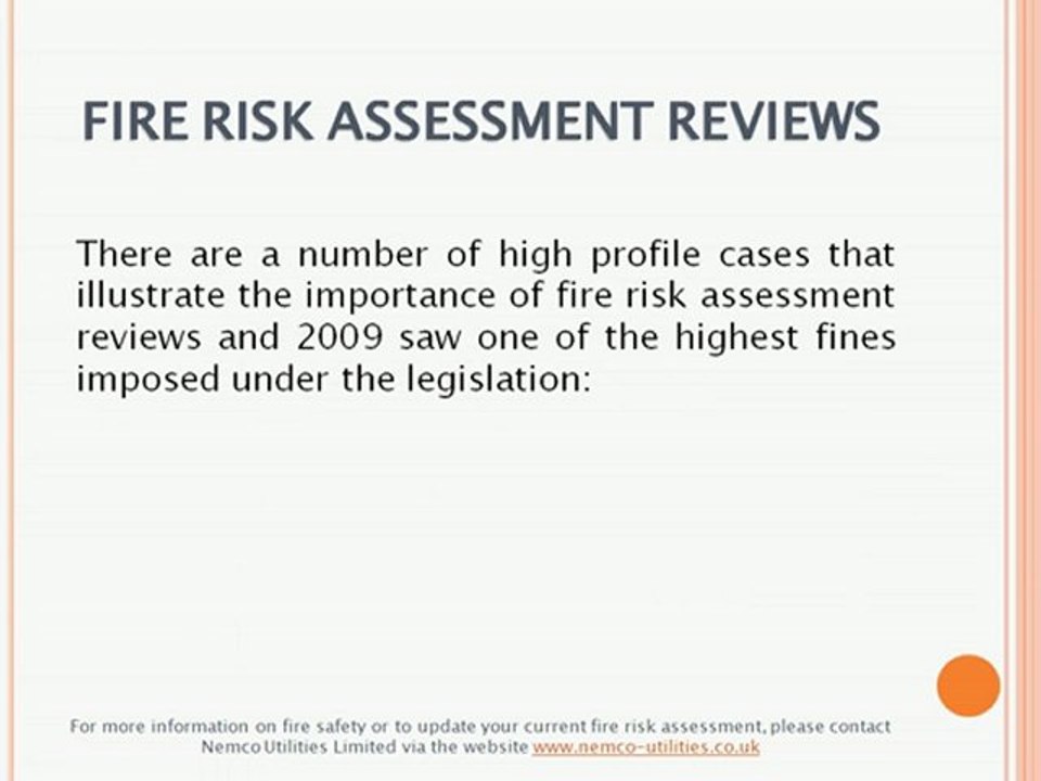 Fire Risk Assessment Reviews