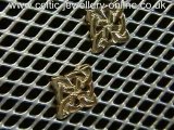Gold Celtic Earrings DWO220G