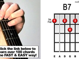 How to Play B7 - Guitar Chord Lesson - For Blues Songs ... - video  Dailymotion