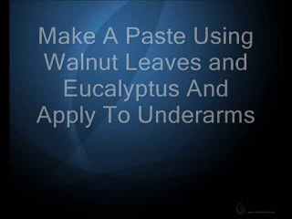 How To Stop Underarm Sweat - Natural Home Remedies