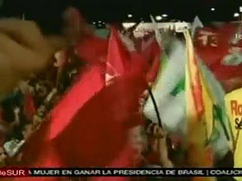 Triunfo Dilma Rousseff primera mujer presidenta de Brasil