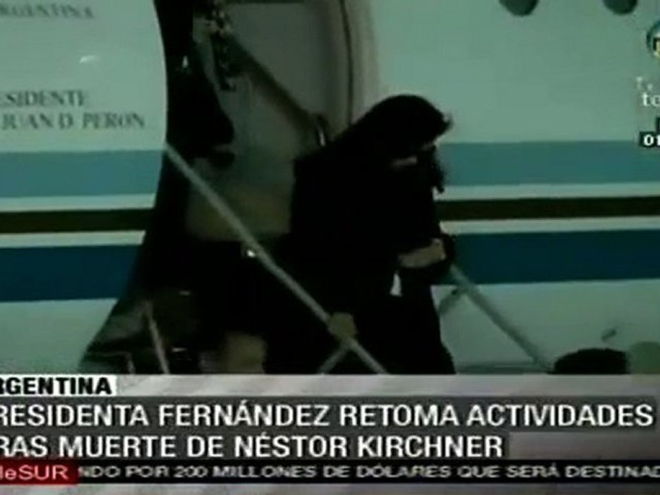 Cristina Fernández retoma sus actividades oficiales en Arge