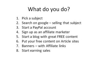 Earn Money By Online Affiliate Marketing