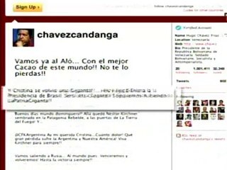Cuenta en Twitter de presidente Chávez tiene un millón de