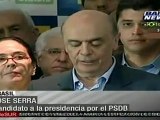 Serra reconoce resultados y felicita a Rousseff por su triunfo