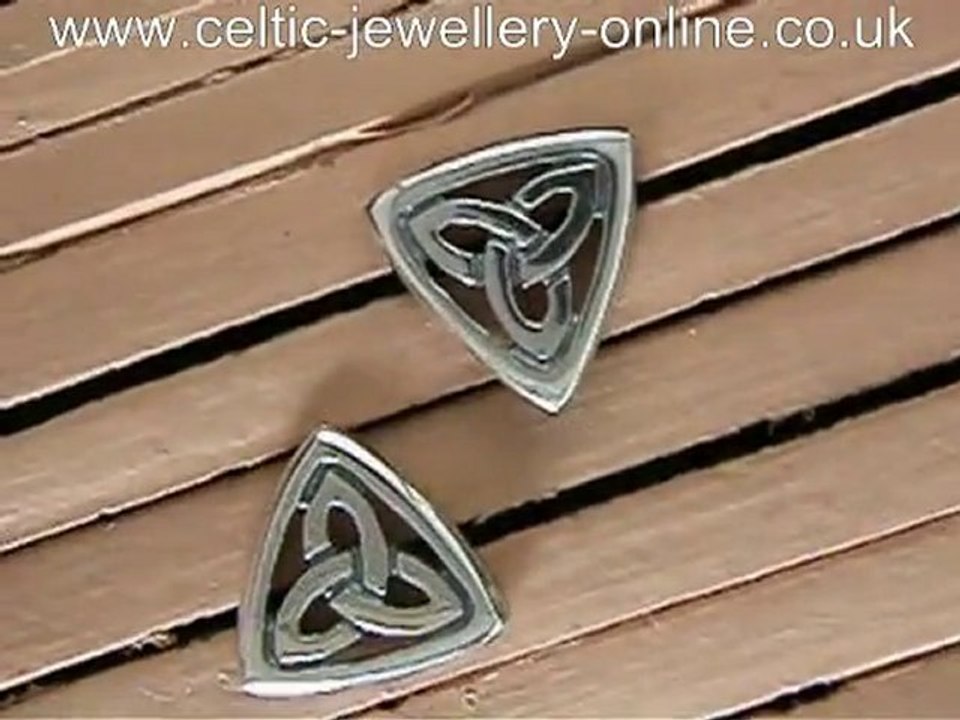 Silver Celtic Earrings DSF107