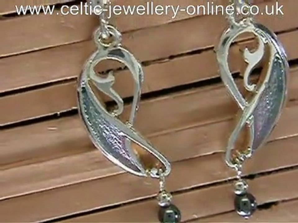 Silver Celtic Earrings DSF122