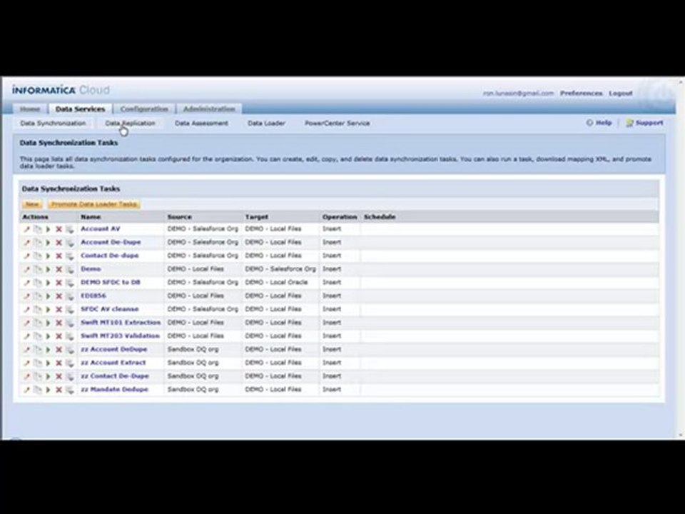 Informatica Cloud Fall 2010 End User
