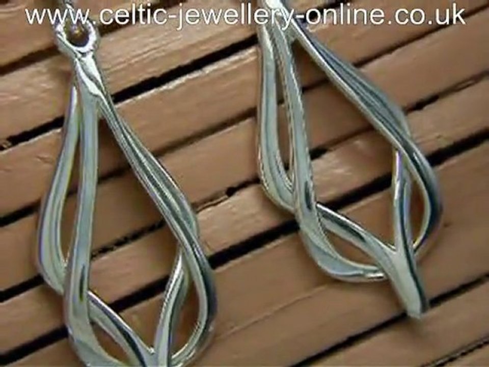 Silver Celtic Earrings DSF106
