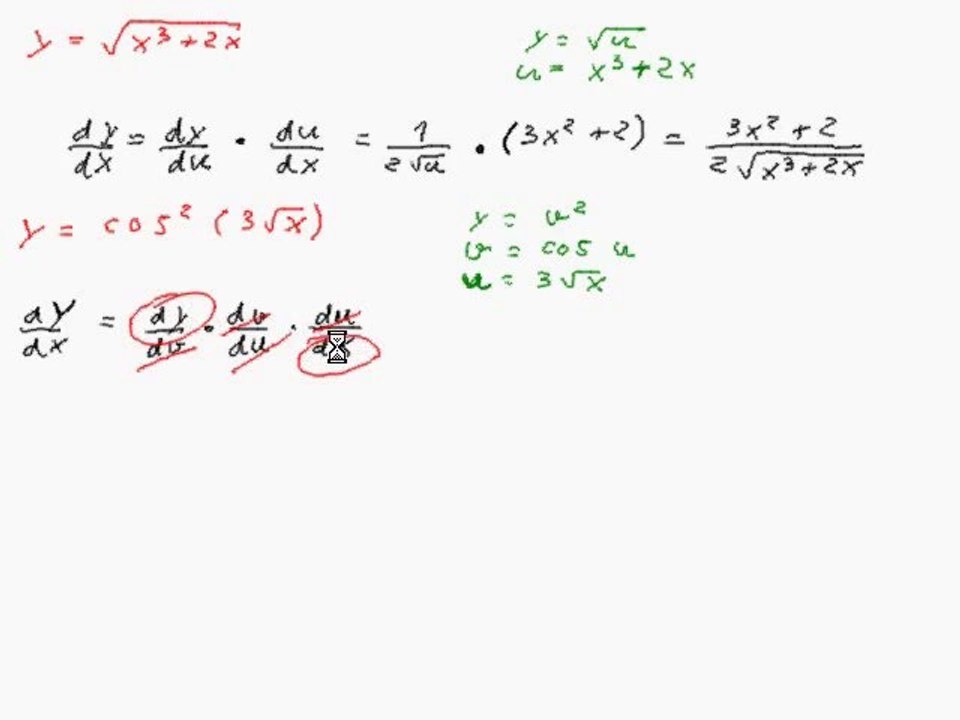 Cálculo   Derivada - PARTE 6   Regra da Cadeia mais exemplos