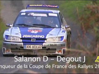 D Salanon, J Degout, vainqueur Coupe de France des Rallyes
