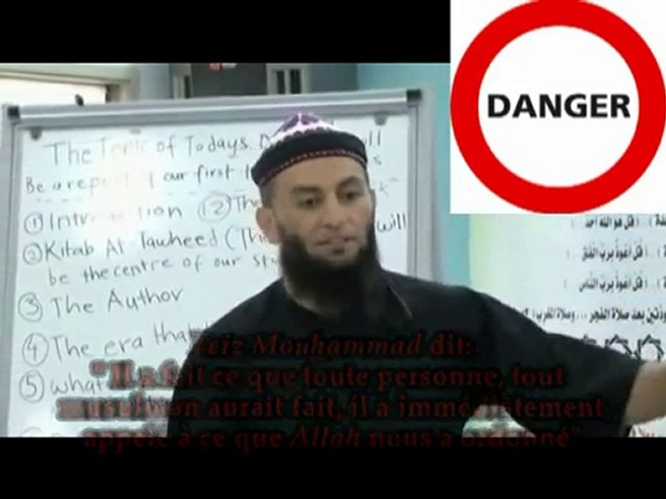 L'endoctrinement  wahhabit en live